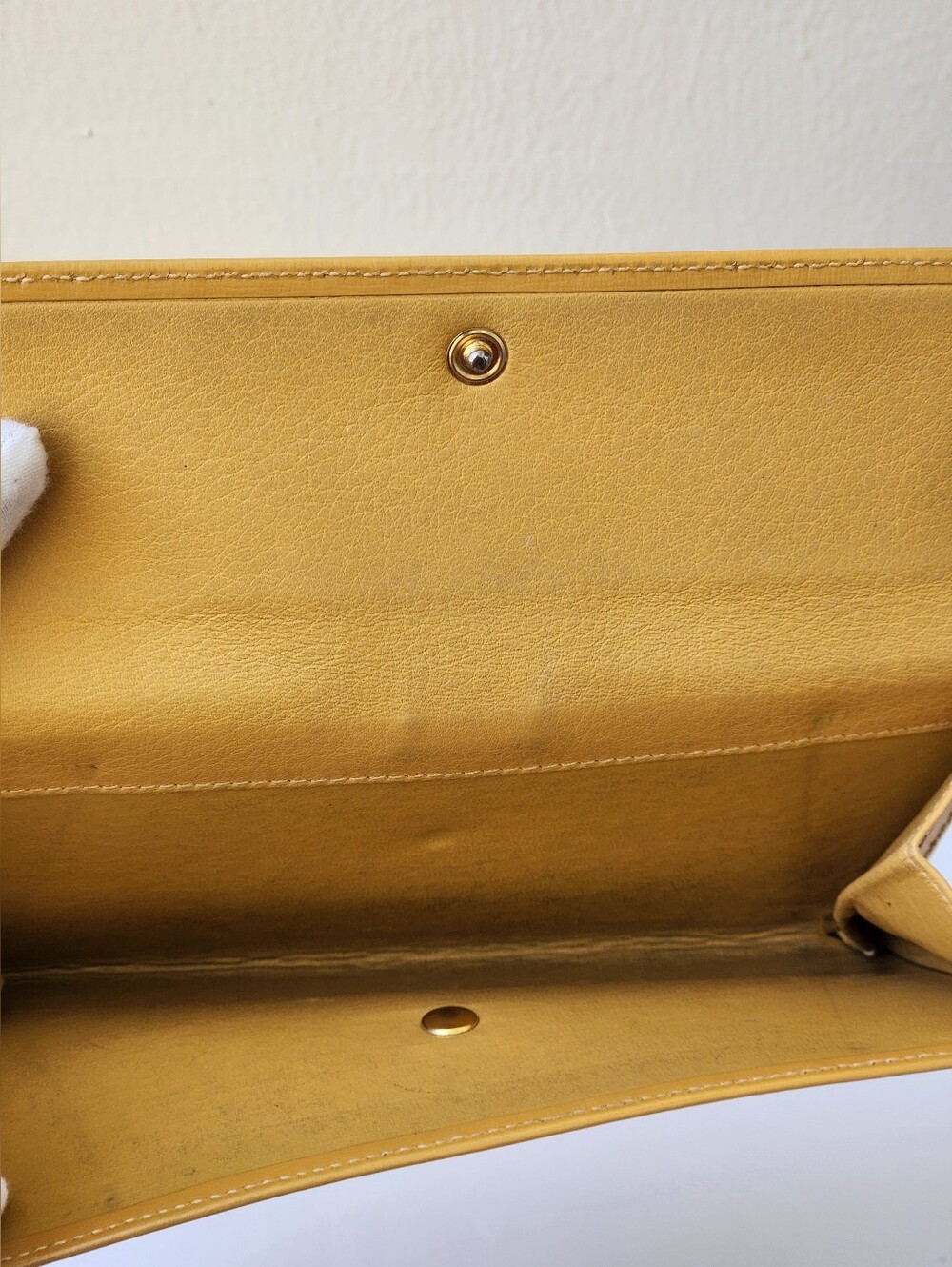Loewe Madrid Vintage Mustard Yellow Leather Continental Wallet With Box, Dustbag - Picture 6 of 15